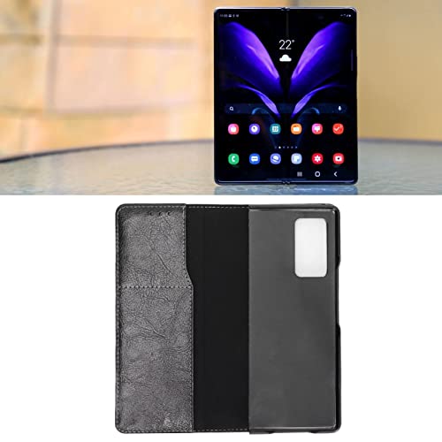 Capa protetora de couro antiqueda, capa carteira de couro legítimo, fivela magnética forte, convenie