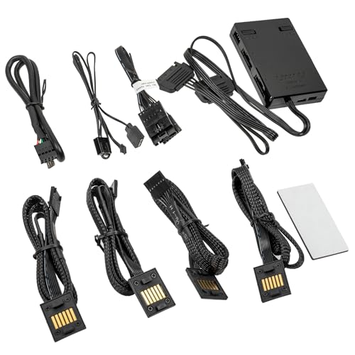 Lian Li UNI HUB SL-INF Controller, L-Connect 3 - Noir, Aluminium, Montage sur table, Compatible avec ordinateur de bureau et serveur