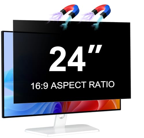 LUSA DESIGN 24 Zoll Monitor Magnetischer Blickschutzfilter für Bildschirm 16:9 Seitenverhältnis, Blendfrei Anti-Blaulicht 24\" Sichtschutzfolie, Abnehmbarer Computer Monitor Sichtschutzfilter LUSA DESIGN 24 Zoll Monitor Magnetischer Blickschutzfilter für Bildschirm 16:9 Seitenverhältnis, Blendfrei Anti-Blaulicht 24\" Sichtschutzfolie, Abnehmbarer Computer Monitor Sichtschutzfilter