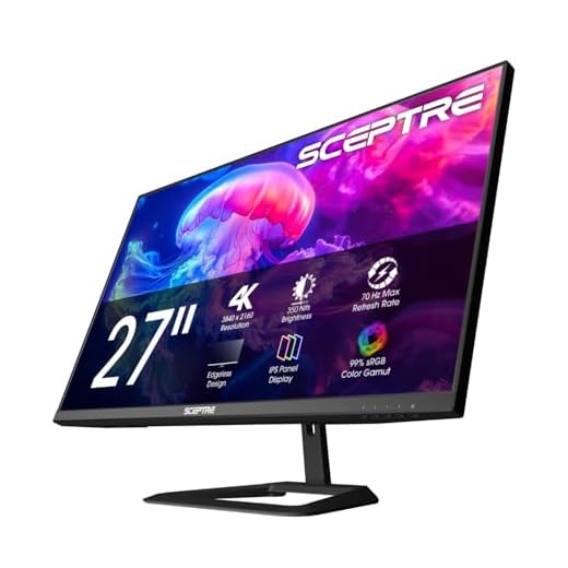 Sceptre New IPS 27-inch 4K Monitor 3840 x 2160 up to 70Hz Build-in Speakers 2025