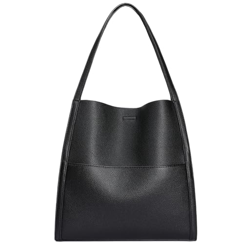 Bolsa tote grande de cuero vegano suave para mujer