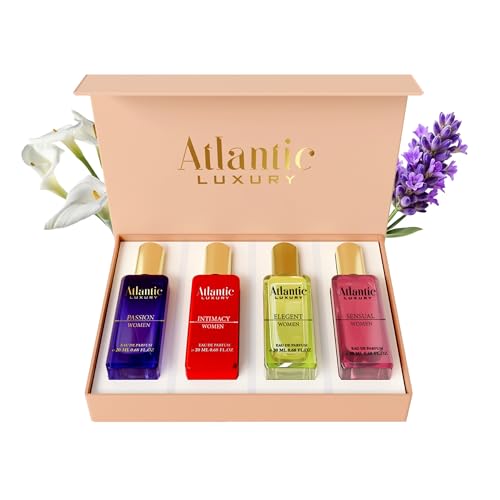 Atlantic Luxury Series Perfume Gift Set for Women Pack of 4 Long Lasting Women Perfumes | Ideal Gifts for Women Birthday Anniversary & Valentines Day