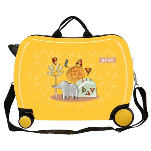 Enso Play All Day Children's Suitcase Yellow 50x38x20cm Hard ABS Combination Lock Side 38L 1.8kg 0 Hand Luggage, Lemon Tree, Children's Suitcase, Lemon Tree, Children's Suitcase3