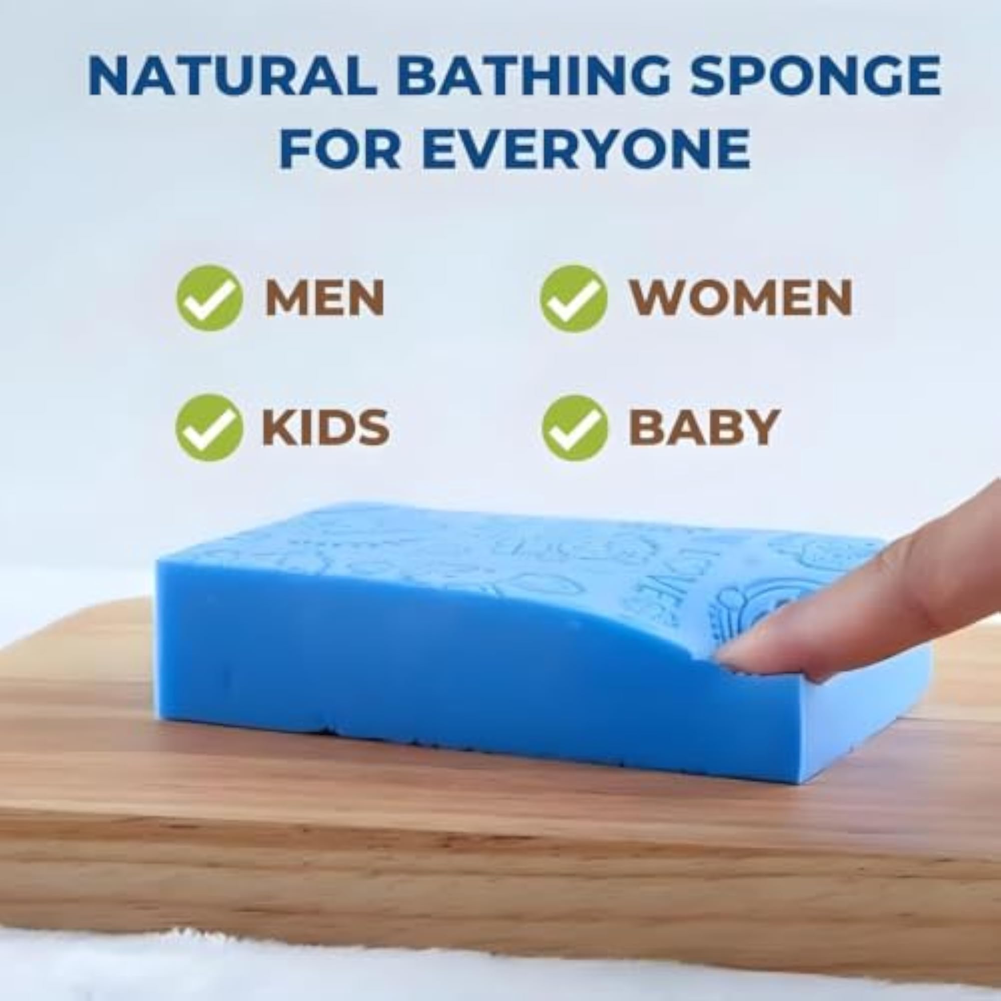 Gentle Dead Skin Remover Sponge, Soft Exfoliating Bath Sponge