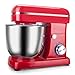 Produktbild Planetenrührwerk, Teigmaschine, Knetmaschine Mit 5 L Edelstahl-Rührschüssel, Edelstahl-Schneebesen, Angenehmes Betriebsgeräusch, 1500W