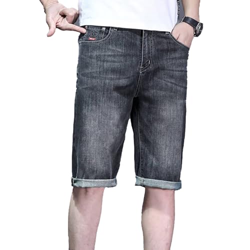 Short décontracté pour homme en denim doux extensible et respirant
