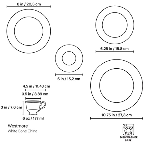 Lenox Westmore 5-Piece Place Setting, White #TOP7