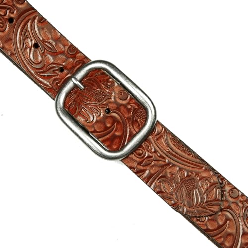 Lucky Brand Women's Embroidered Leather Belt | Stylish | Classic | Western-Inspired | American Heritage | Jean | Pant4