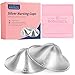 999 Silver Nipple Shields for Breastfeeding,Silver Cups Breastfeeding for Nursing Newborn,Protect and Soothe Sore Nipples (Small)