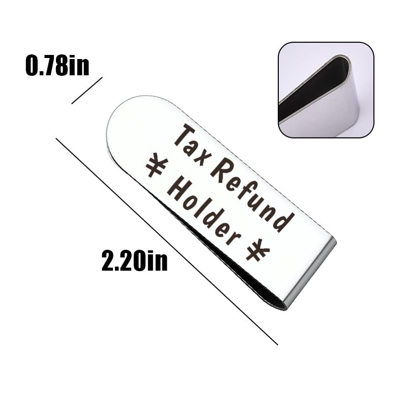 Mens Silver Cash Money Clip for Husband Boyfriend Wife Girlfriend Humorous Gifts for Women Men Friends Birthday Gift for Boyfriend Husband Bf Hubby Gifts from Wifey Stainless Steel Cash Clip2