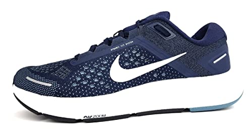 Nike Air Zoom Structure 23, Zapatillas para Correr Hombre, Midnight Navy White Cerulean Dk Obsidian Black, 40.5 EU