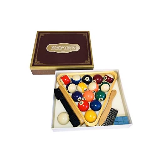 Empire USA Deluxe Billiard 10 Pieces Accessory Kit - with one Set of 2-1/4" Billiard Ball Set