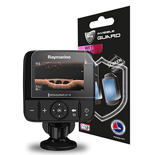 IPG Anti-Glare Compatible with RAYMARINE Dragonfly 4 PRO 4' Sonar Fish Finder Invisible Film Screen...