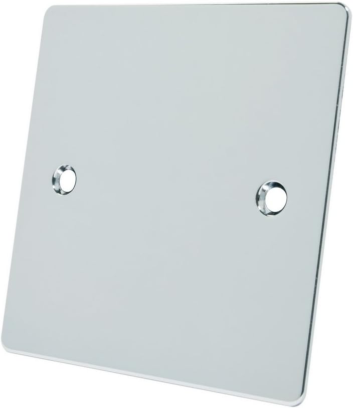 Alliance ElectricalFPC1GBP 1 Gang Flat Single Electrical Blanking Plate - Polished Chrome