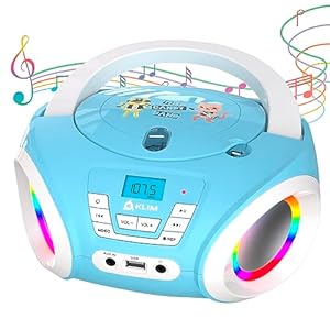 KLIM Candy Kids Boombox CD-Player Blau