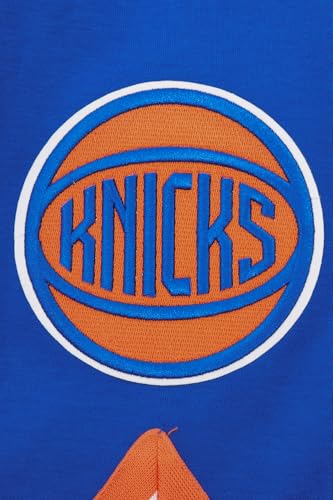 Pro Standard Mens NBA New York Knicks Classic Chenille Button Down Royal Blue/Orange M - Image 7