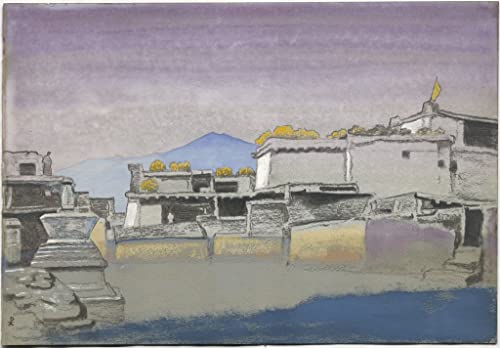 Impression toile Nicholas Roerich Étude de Kardang peinture aux détails authentiques