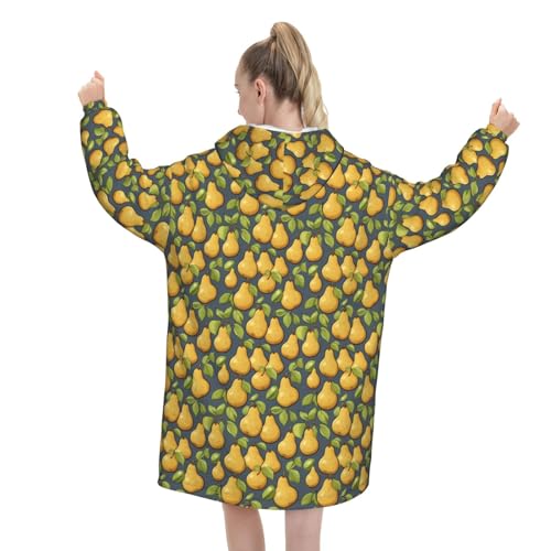 Couverture à capuche surdimensionnée pull géant finitions premium - 3
