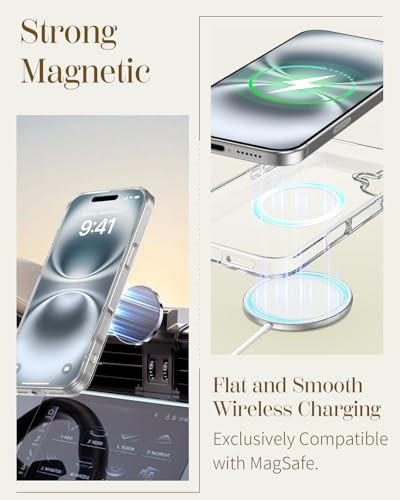 Coque iPhone 16 transparente fleurie avec support pour bureau et vidéos - 3