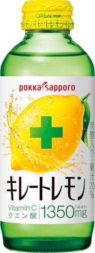 タイムセール商品5 - キレートレモン 155ml ×24本(6本×4パック)　ポッカサッポロ レモン レモン果汁 炭酸 クエン酸 ビタミンC