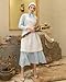 NSPSTT Prairie Dress Women Pioneer Dress Colonial Costume Women Amish Old Fashioned Floral Dresses