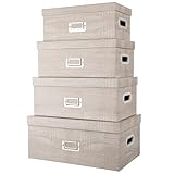 COUVERCLE AMOVIBLE : les couvercles robustes font de ces boîtes de rangement une solution parfaite contre la poussière. Elles sont faciles à ouvrir ou à retirer pour les objets plus hauts, de sorte que vous avez différents types de conteneurs à disposition pour ranger des objets