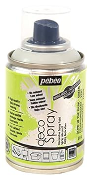 Pébéo - decoSpray - Acrylic Spray Paint - for Indoor and Outdoor Multi-Substrate Decoration - Water Based, Low Odour - 100 ml - Phosphorescent - Glow in The Dark