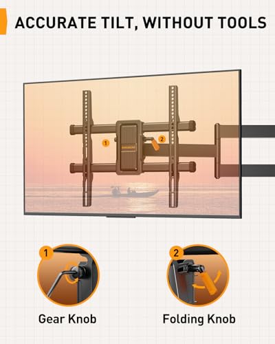 Support mural TV bras long 65 pouces orientable VESA 400x400 PGMF24B