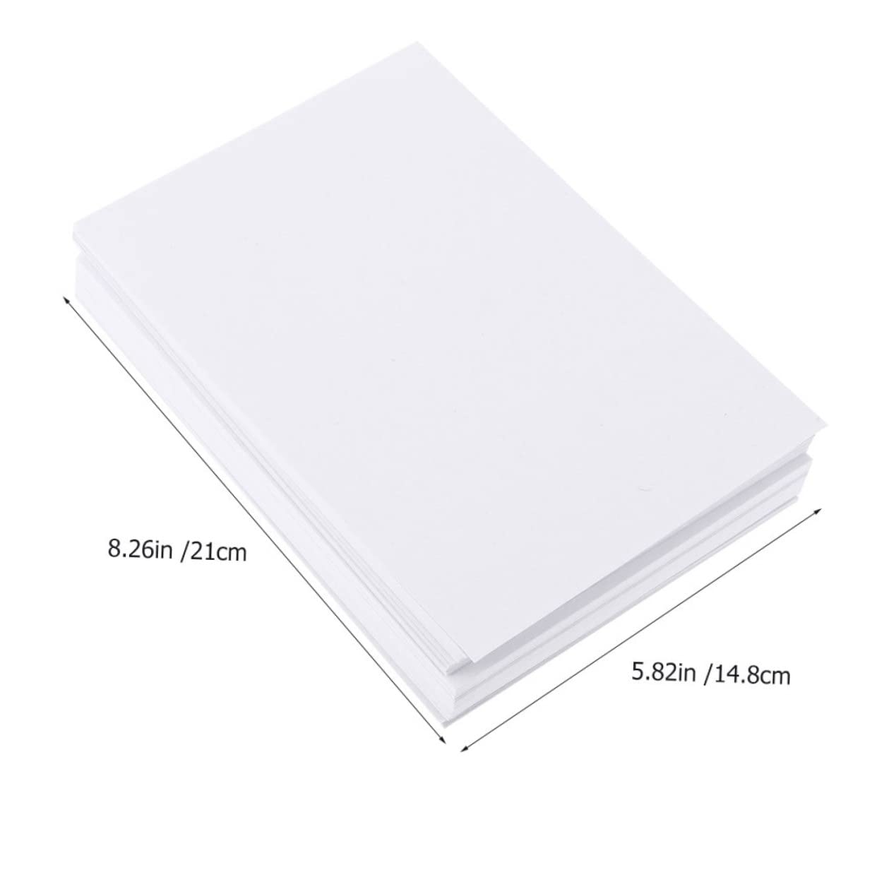 Veemoon 100pcs Watercolor Paper Pad for Artists Durable Sketchbook for Beginners for Drawing Crafting and Educational Use for Outdoor Painting and Art Projects