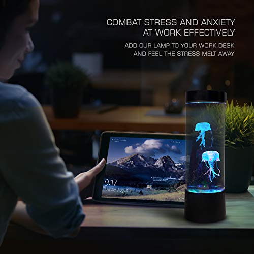Flybold Jellyfish Lamp Jellyfish Lava Lamp Led With 20 Color Changing Light 2 Clownfish 2 Jelly Fish Lamp Remote For Live Jellyfish Aquarium Jellyfish Lamp Night Light Mood Desk Decor For Kids Bedroom thumb #3
