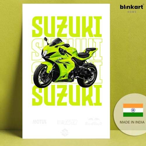 Image of BLINKART Suzuki GSX-RCar Posters Sticker Gift Items for Boys Room Wall Decor || Comes with Double-Sided Tape|| Decoration Bedroom Living Room Office Studio Decor | 12x18 In (A3) - CAR-282