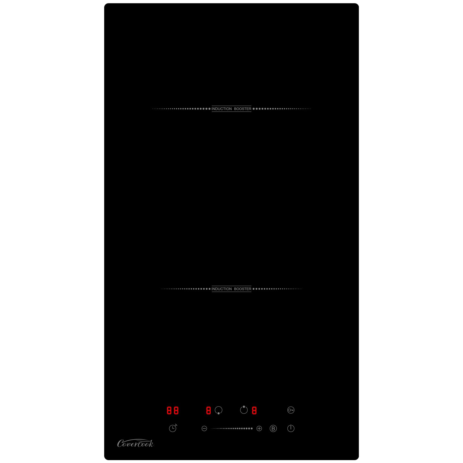 COVERCOOK Induction Hob, 59cm Electric Cooktop, Built-in Hot Plates with Bridge Zone, 7000W, 240V, Matte Glass, Scratch-resistant, Pause and Keep Warm Function — view 11