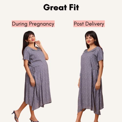 Image of Morph Maternity | Maternity Dresses for Women | Fits During Pregnancy & Post Pregnancy | Back Tie to Adjust