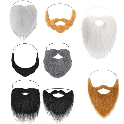 Bart, Vollbart, Fake Bart, Bärte Zum Ankleben, 8 Stück, Für...