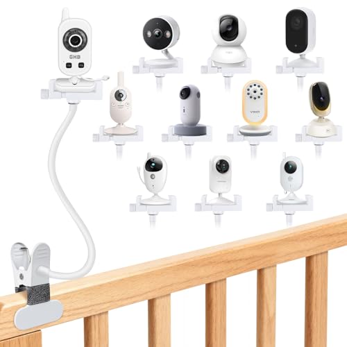 ToyGem Halterung für GHB Babyphone Babykamera Halter für Philips Avent Babyphone Universell Klemmerhalter Babyfon Ständer für momcozy/ieGeek/BOIFUN Handyhalter Monitor Holder Zubehör