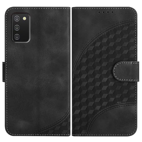 JayModCase Mobile Phone Case for Samsung Galaxy A02S/M02S/F02S, with Card Slot, Stand Function, Magnetic, PU Leather Case, Folio Flip Case, Compatible with Galaxy A02S - Black