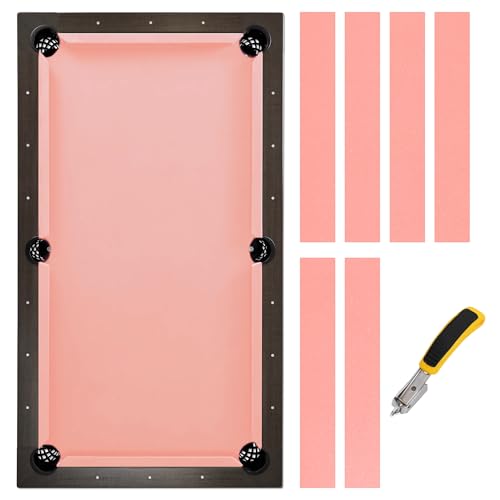 iEsstros 8.5ft Pink Pool Table Felt Kit