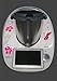 Aufkleber passend für Thermomix TM 6 Hibiskus Fee pink