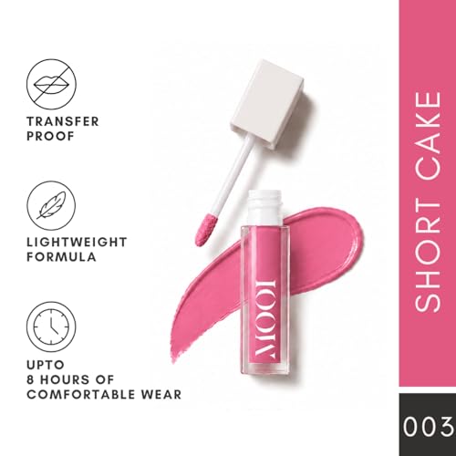 Image of Liquid Matte Lipstick - Shortcake, Bright Everyday Pink | Food-Proof, Transfer-Proof, Lightweight | Lasts Up to 8 Hours | 5 ml