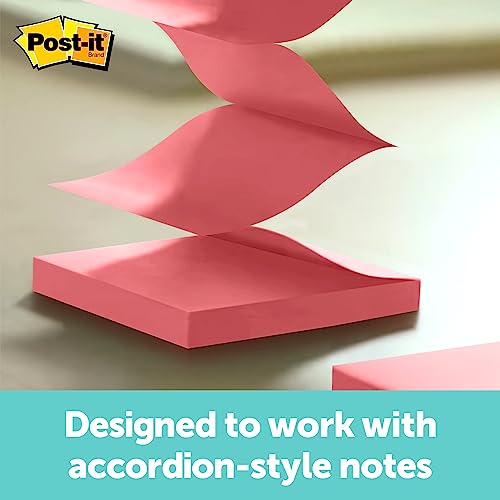 Post-It Pop-up Notes Dispenser, 3x3 in, Black Base Clear Top, Pack Includes a 45-Sheet Pad (WD-330-BK) (Pack of 6) - image 3