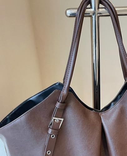 Large Tote Bag Women Trendy PU Leather Shoulder Purses Satchel Oversize Casual Handbags Work Dating College 20253