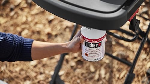 Weber Traveler Compact Barbecue A Gas (2026) / Design Pieghevole Portatile Con Ruote, Bloccaggio Automatico Del Coperchio E Termometro, 1 Bruciatore, Larghezza 81 Cm, Griglia 52 × 36 Cm, Nero - 23