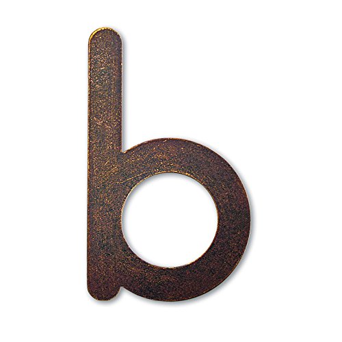 Preisvergleich Produktbild Heibi Hausnummer MAX Buchstabe b, Edelstahl braun-gold