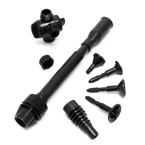 SunSun Kit de fixation 1 avec 4 Buses de fontaine et Accessoires - pour Pompes de bassin fontaine jet d'eau série HJ/CUP, p.ex. HJ-703 et HJ-903 - Pièce détachée -...