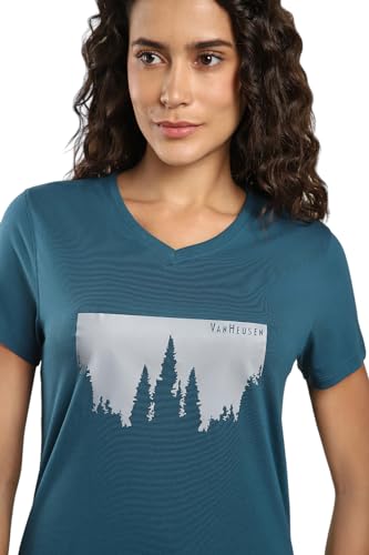 Image of Van Heusen Women's Cotton Relaxed Fit T-Shirt