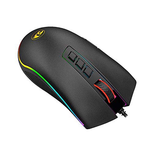 Mouse Gamer King Cobra USB 2.0 24000DPI Preto RGB Redragon - M711-FPS glide