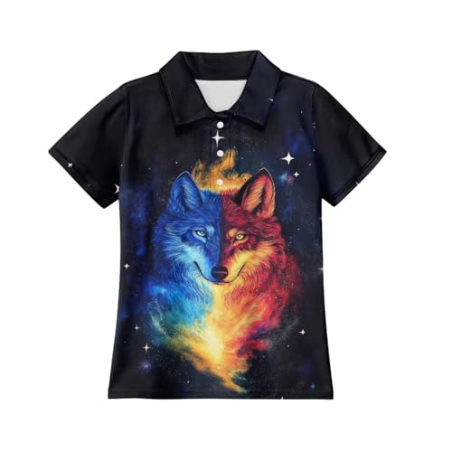 Boys Athletic Golf Shirts Breathable Quikc Dry Polo T Shirts 5-16 Y Summer Short Sleeve Tops