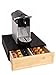 Produktbild Schublade für Nespresso-Kapseln, aus Kiefernholz und Bambus, ideal für Zuhause und Büro (schwarz)