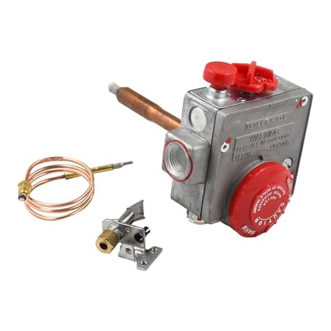Mizoneparts 110-326 Water Heater Valve, Natural Gas Valve with 1-3/8 Shank, 3-1/2 W.C Gas Water Heater Thermostat, built-in non-circulating energy cut-off (ECO) system Cover