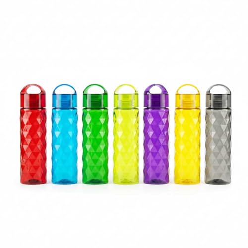 Image of RED WIND Unbreakable 1 Litre Loop Cap Water Bottles | Pack of 3 | Multicolor | Leakproof Screw Cap | BPA-Free | Bottles for Fridge, Gym, Home, Office, School and Travel